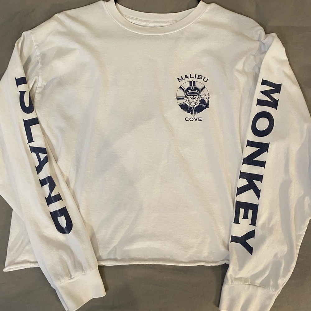 Monkey Island cropped long sleeve